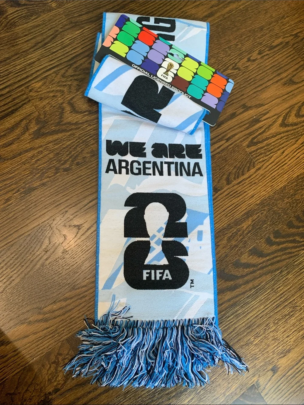 Argentina FIFA 26 World Cup Fan Scarf - Light Blue, White & Black